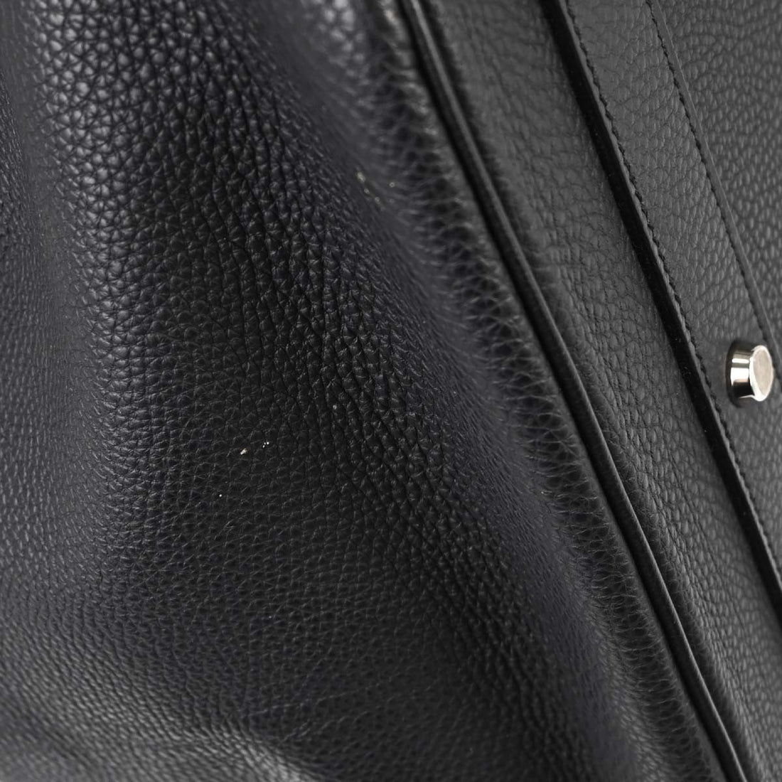 Hermès Haut à Courroies 50 in Pelle Togo Nera Vintage