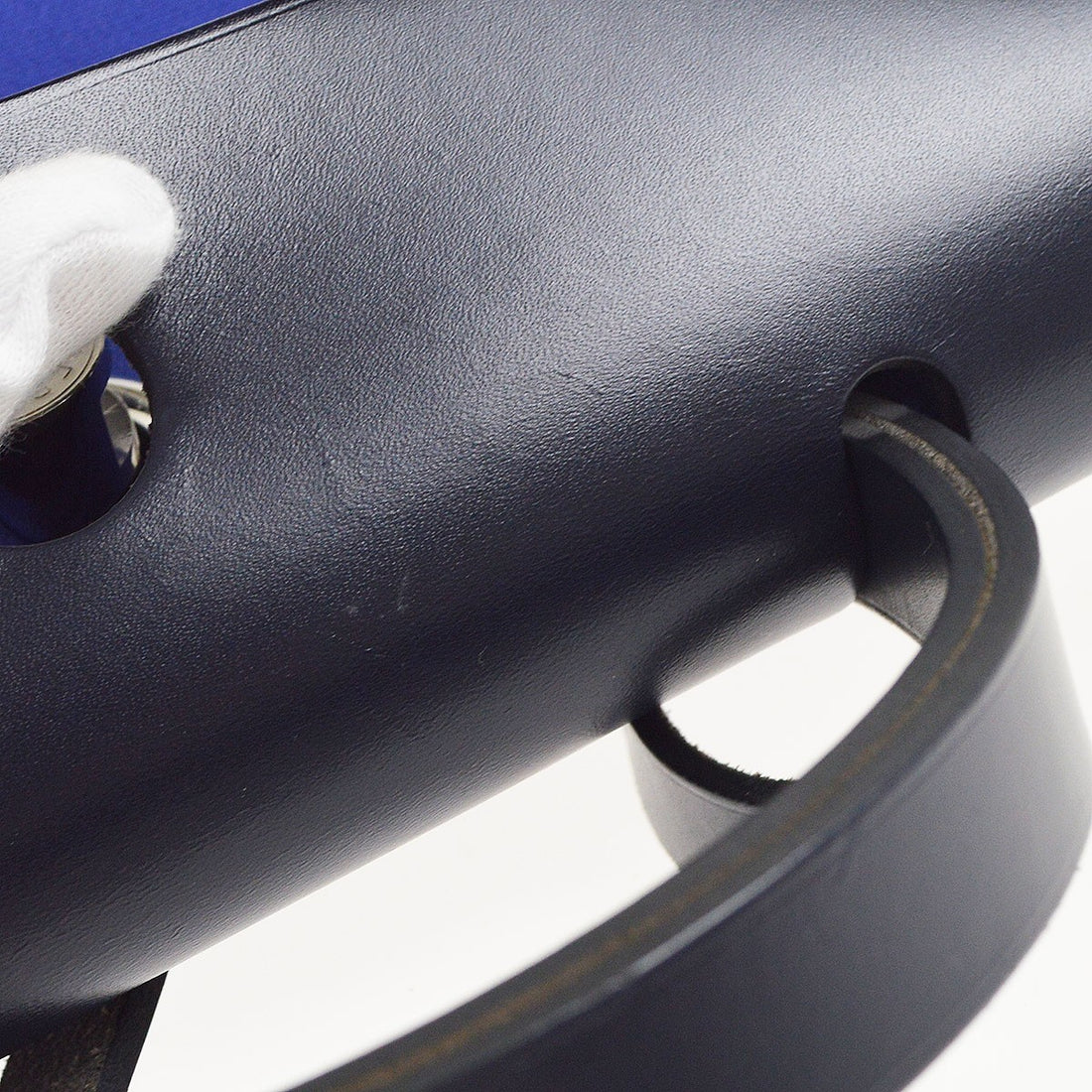 Hermès Herbag Zip PM 31 in Tela e Pelle Blu Vintage