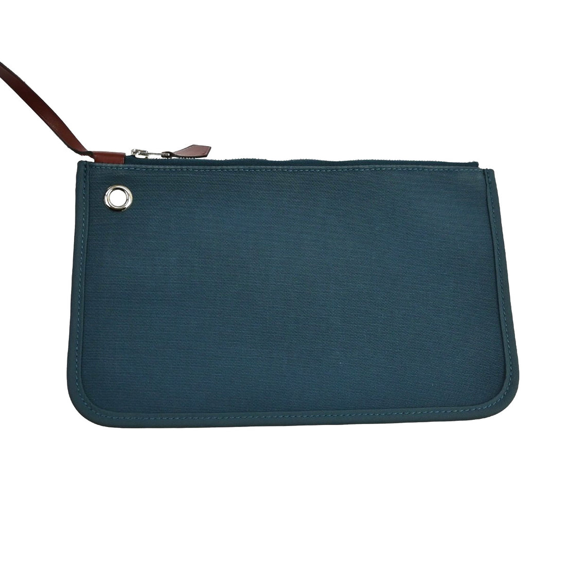 Hermès Herbag Zip PM in Tela e Pelle Blu Vintage
