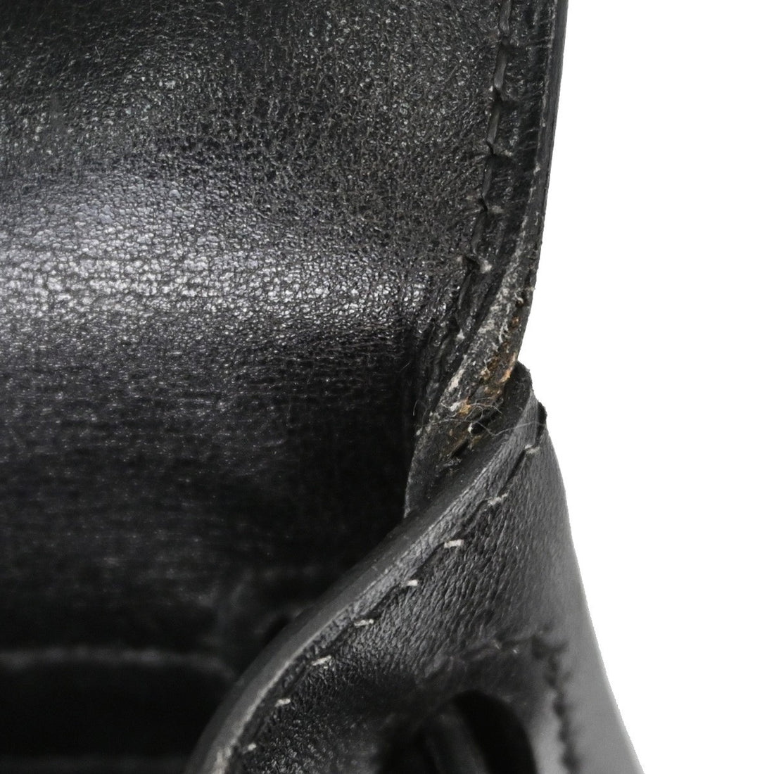 Hermès Kelly 28 Retourne in Pelle Gulliver Nero Vintage