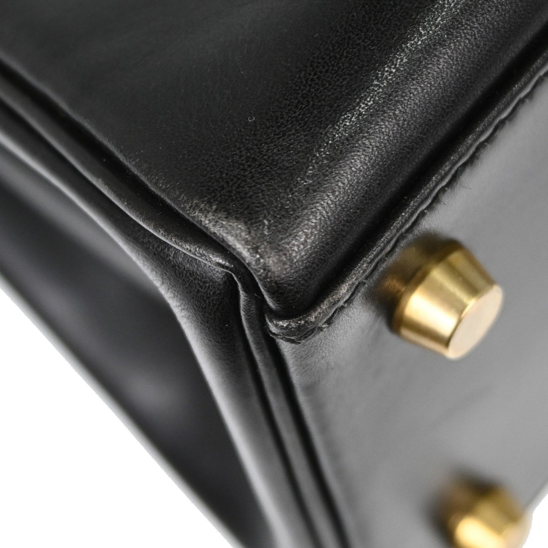 Hermès Kelly 28 Retourne in Pelle Gulliver Nero Vintage