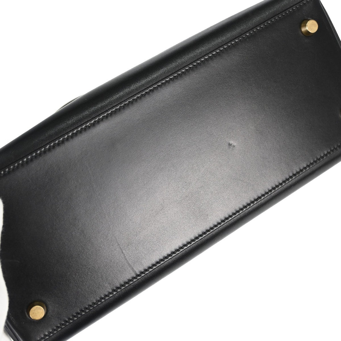 Hermès Kelly 28 Retourne in Pelle Gulliver Nero Vintage