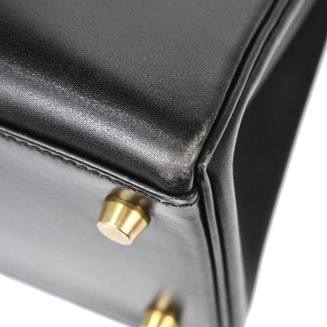 Hermès Kelly 28 Retourne in Pelle Gulliver Nero Vintage