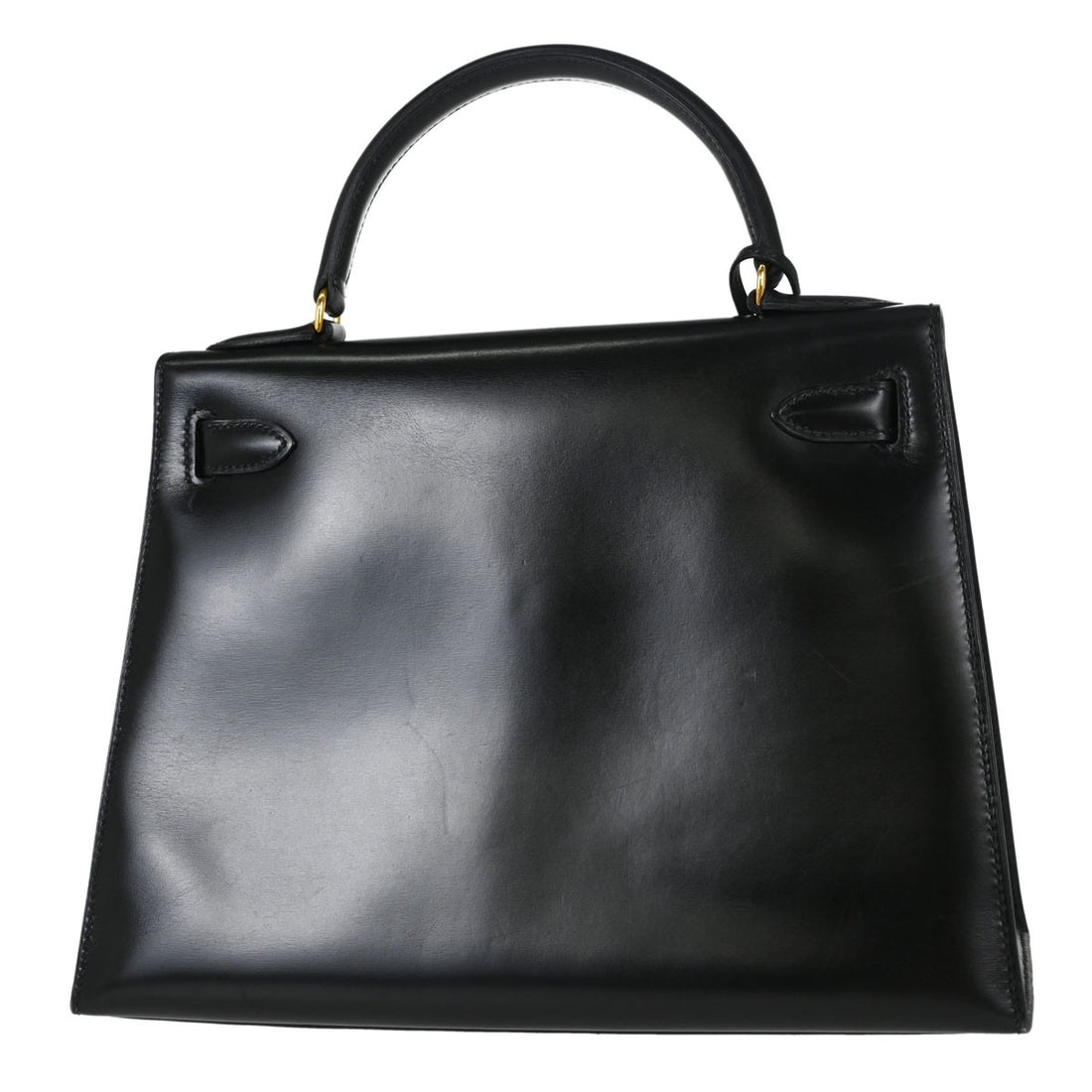 Hermès Kelly 28 Sellier in Pelle Box Calf Nero Vintage