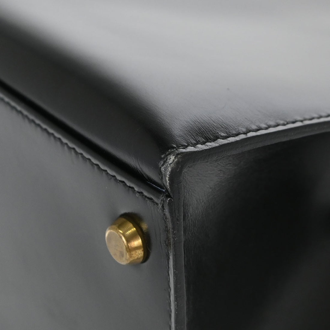 Hermès Kelly 28 Sellier in Pelle Box Calf Nero Vintage