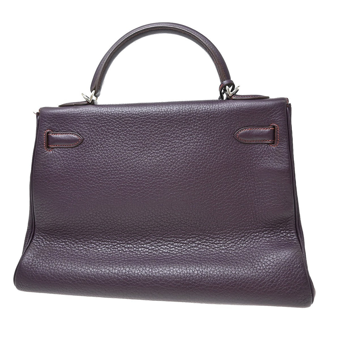 Hermès Kelly 32 Retourne in Pelle Taurillon Clemence Raisin Vintage