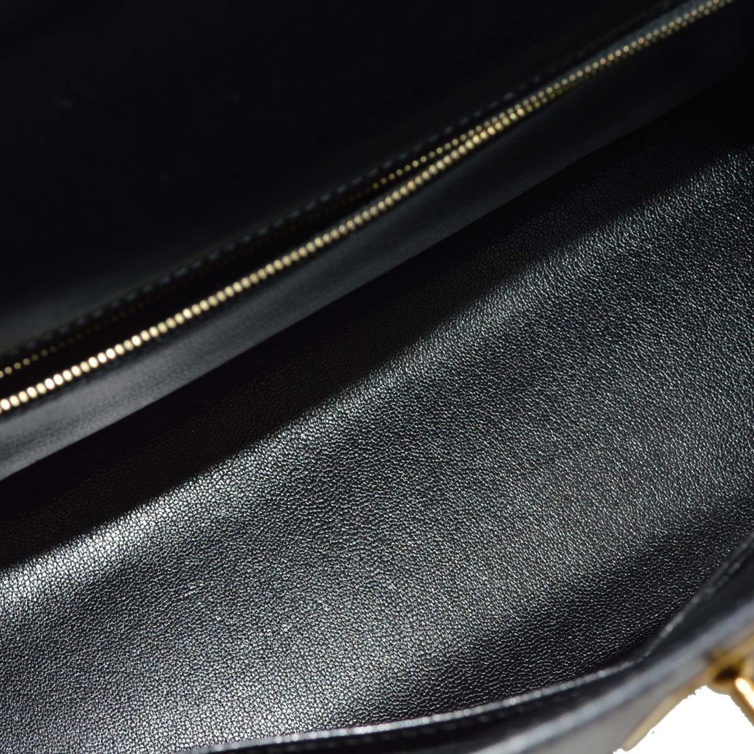 Hermès Kelly 32 Sellier in Box Calf Nero Vintage