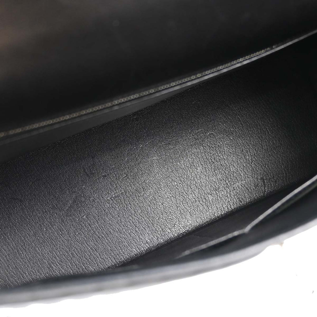 Hermès Kelly 32 Sellier in Pelle Nera Vintage