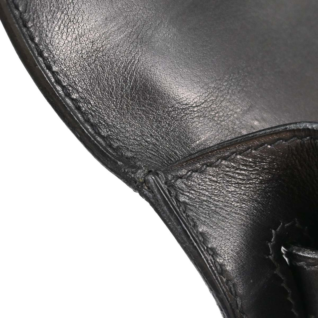 Hermès Kelly 32 Sellier in Pelle Nera Vintage