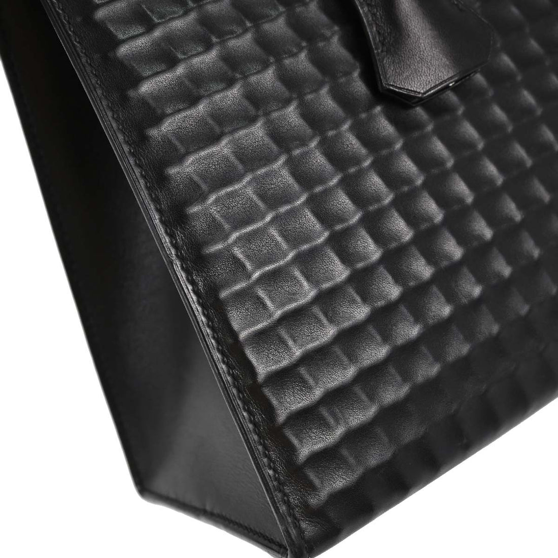 Hermès Kelly 32 Sellier in Pelle Nera Vintage