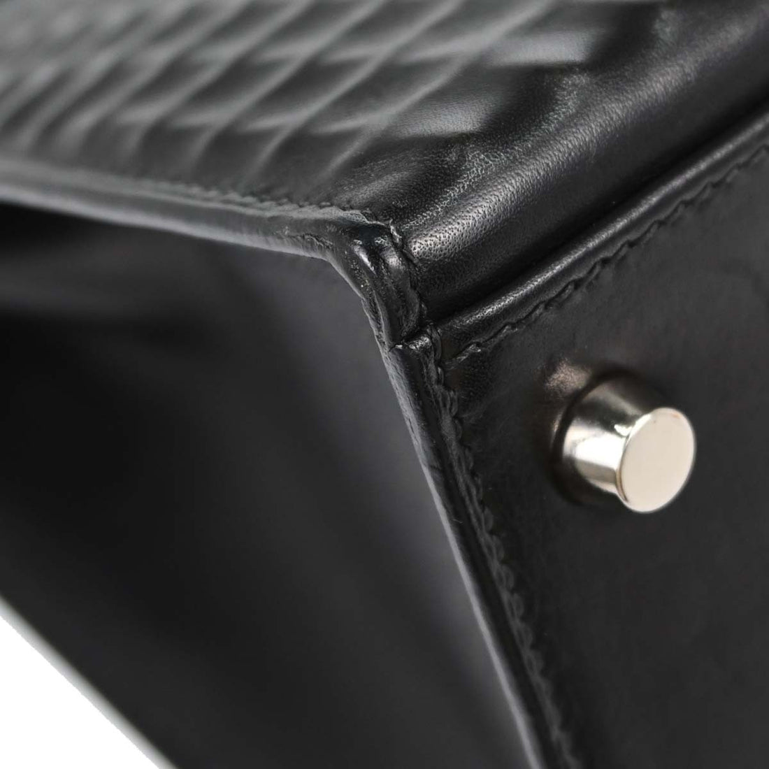 Hermès Kelly 32 Sellier in Pelle Nera Vintage