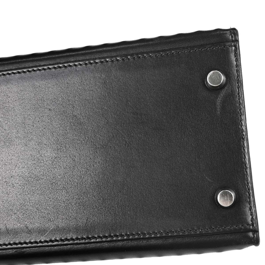 Hermès Kelly 32 Sellier in Pelle Nera Vintage