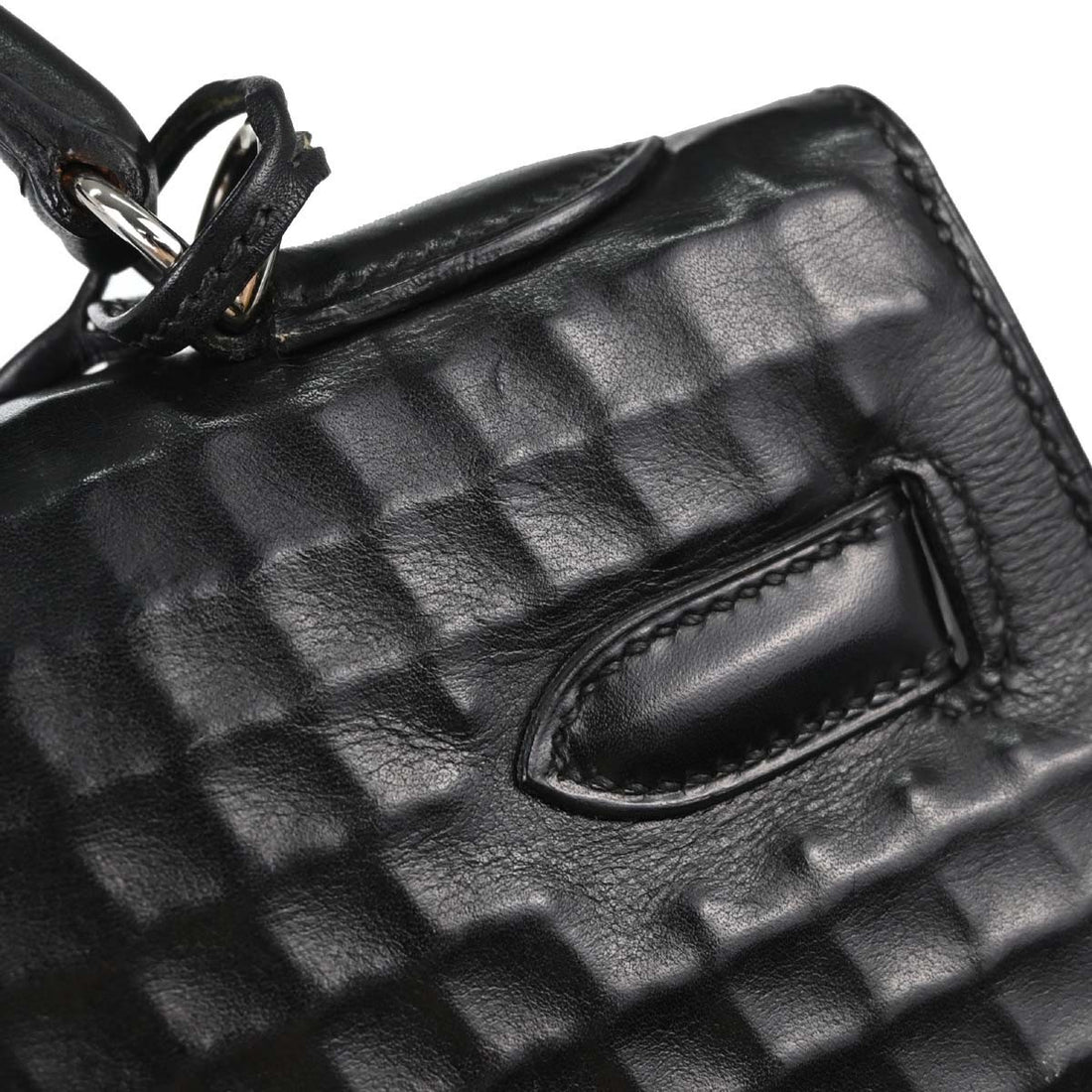 Hermès Kelly 32 Sellier in Pelle Nera Vintage