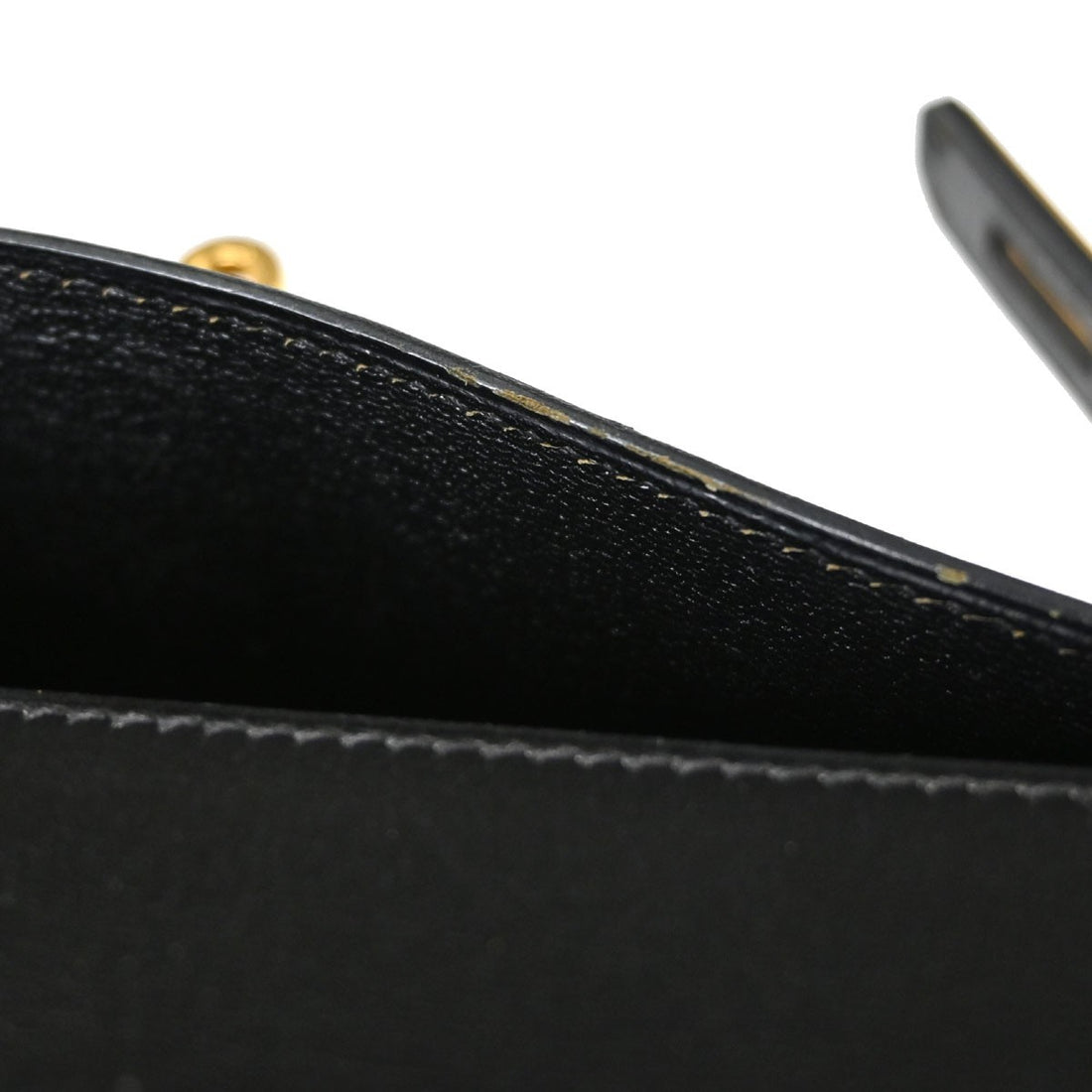 Hermès Kelly 32 Sellier in Pelle Box Calf Nero Vintage