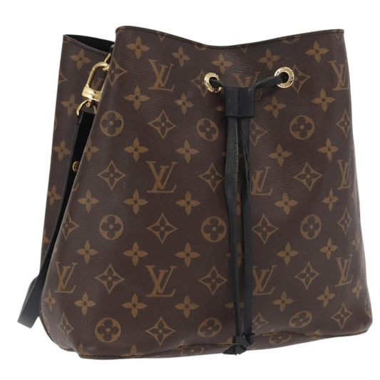 Louis Vuitton Neonoe Monogram Shoulder Bag Black Authentic ka1907 - photo 1