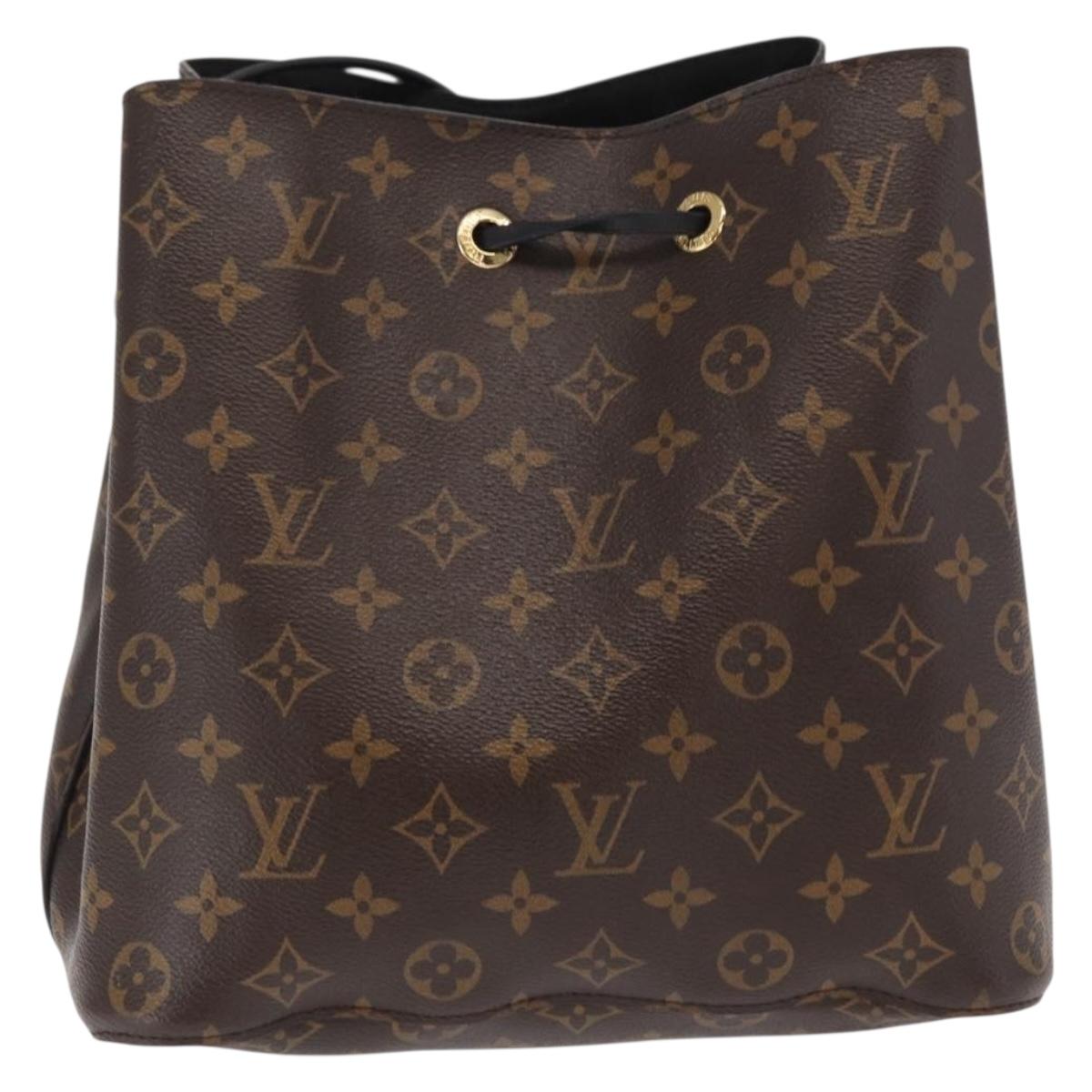 Louis Vuitton Neonoe Monogram Shoulder Bag Black Authentic ka1907 - photo 2