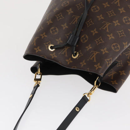 Louis Vuitton Neonoe Monogram Shoulder Bag Black Authentic ka1907 - photo 6