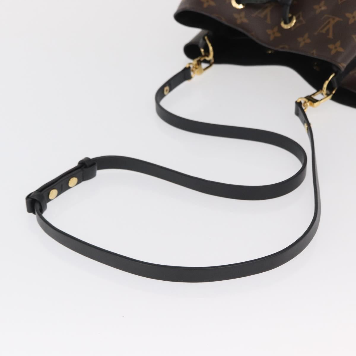 Louis Vuitton Neonoe Monogram Shoulder Bag Black Authentic ka1907 - photo 7