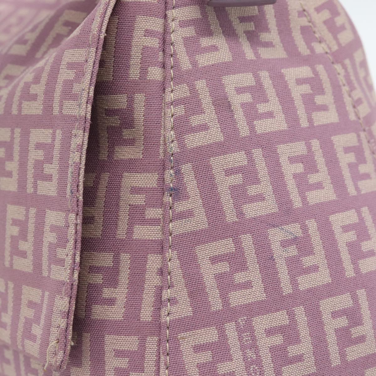 FENDI Zucchino Canvas Baguette Bag Rosa Argento Originale | Mamma Baguette
