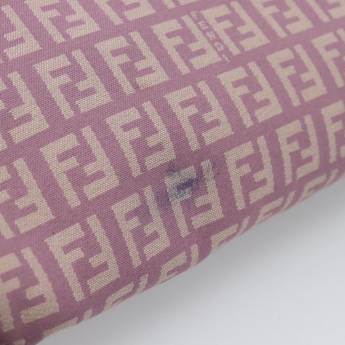 FENDI Zucchino Canvas Baguette Bag Rosa Argento Originale | Mamma Baguette