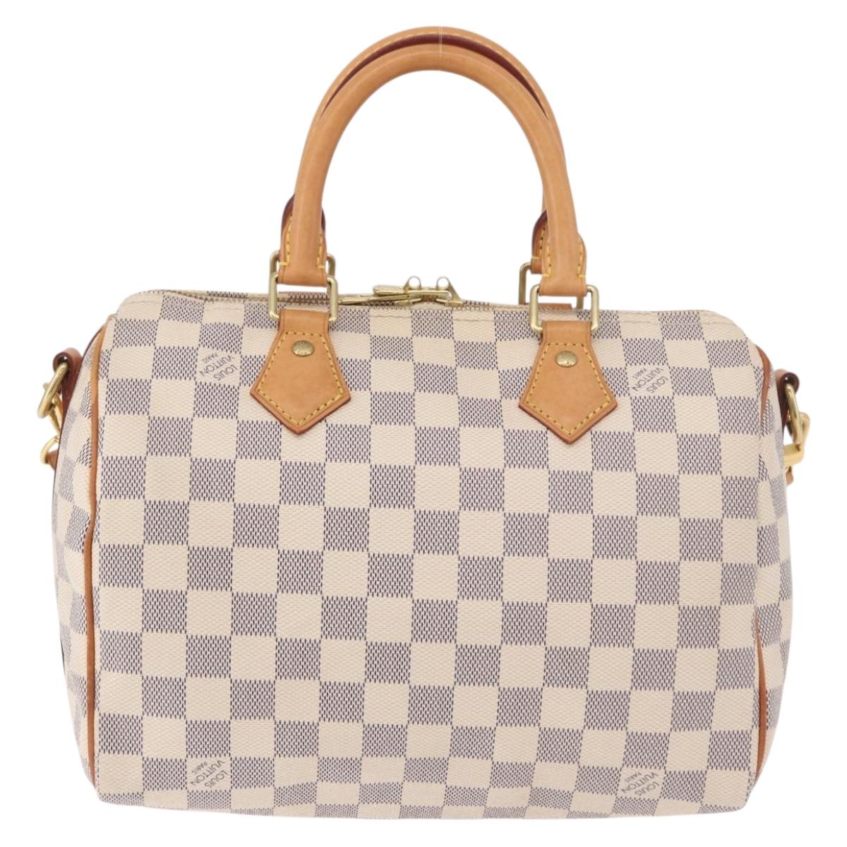 Louis Vuitton Damier Azur Speedy Bandouliere 25 Handbag Authentic ka5166A - photo 2