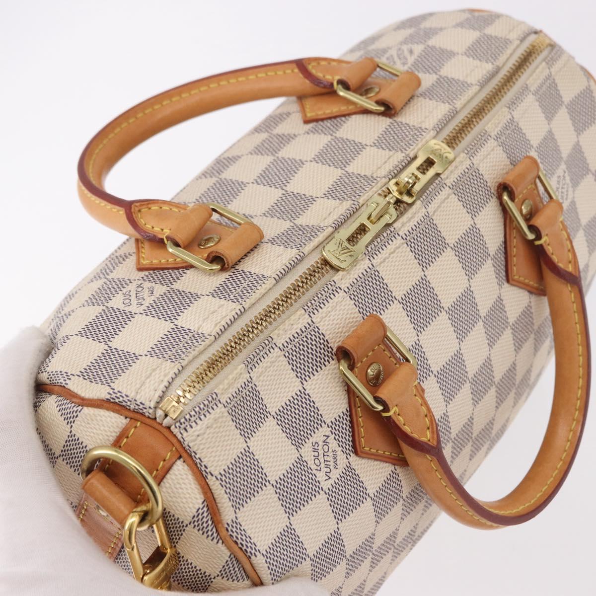 Louis Vuitton Damier Azur Speedy Bandouliere 25 Handbag Authentic ka5166A - photo 6