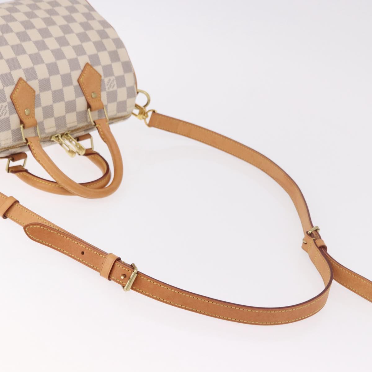 Louis Vuitton Damier Azur Speedy Bandouliere 25 Handbag Authentic ka5166A - photo 8