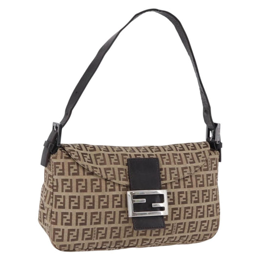 FENDI Zucchino Canvas Baguette Bag Beige Originale | 8BR003