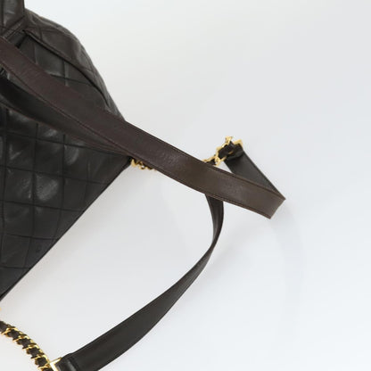 CHANEL Matelasse Backpack Marrone Scuro Originale | Zaino Oro