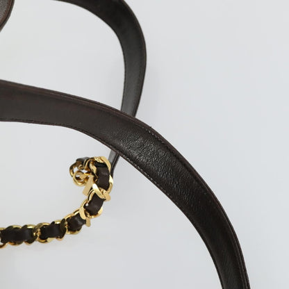 CHANEL Matelasse Backpack Marrone Scuro Originale | Zaino Oro