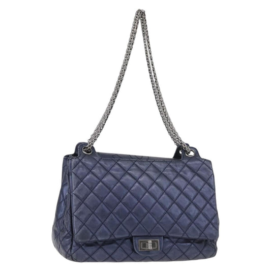 CHANEL Matelasse Chain Bag Blu Originale | Borsa a Catena Argento