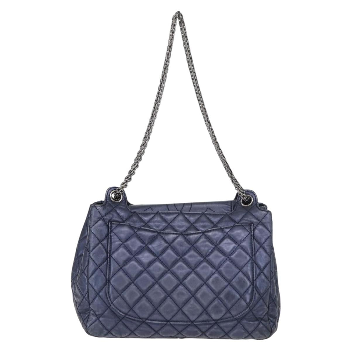 CHANEL Matelasse Chain Bag Blu Originale | Borsa a Catena Argento