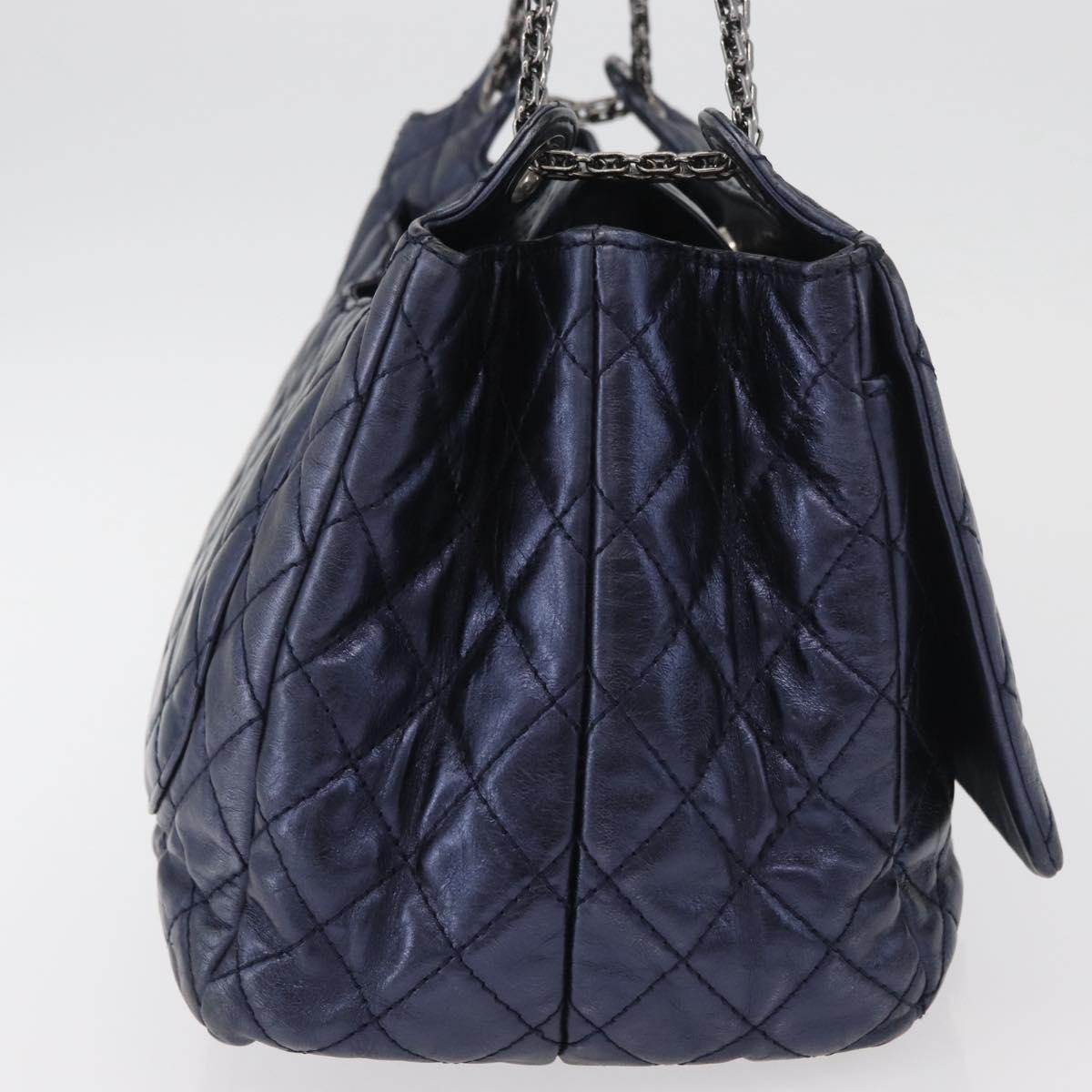 CHANEL Matelasse Chain Bag Blu Originale | Borsa a Catena Argento