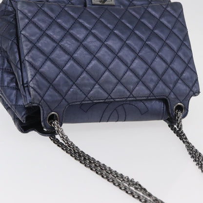 CHANEL Matelasse Chain Bag Blu Originale | Borsa a Catena Argento