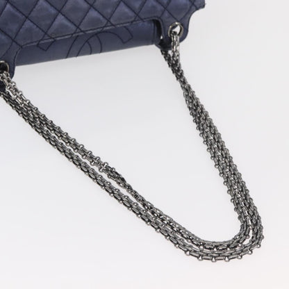 CHANEL Matelasse Chain Bag Blu Originale | Borsa a Catena Argento