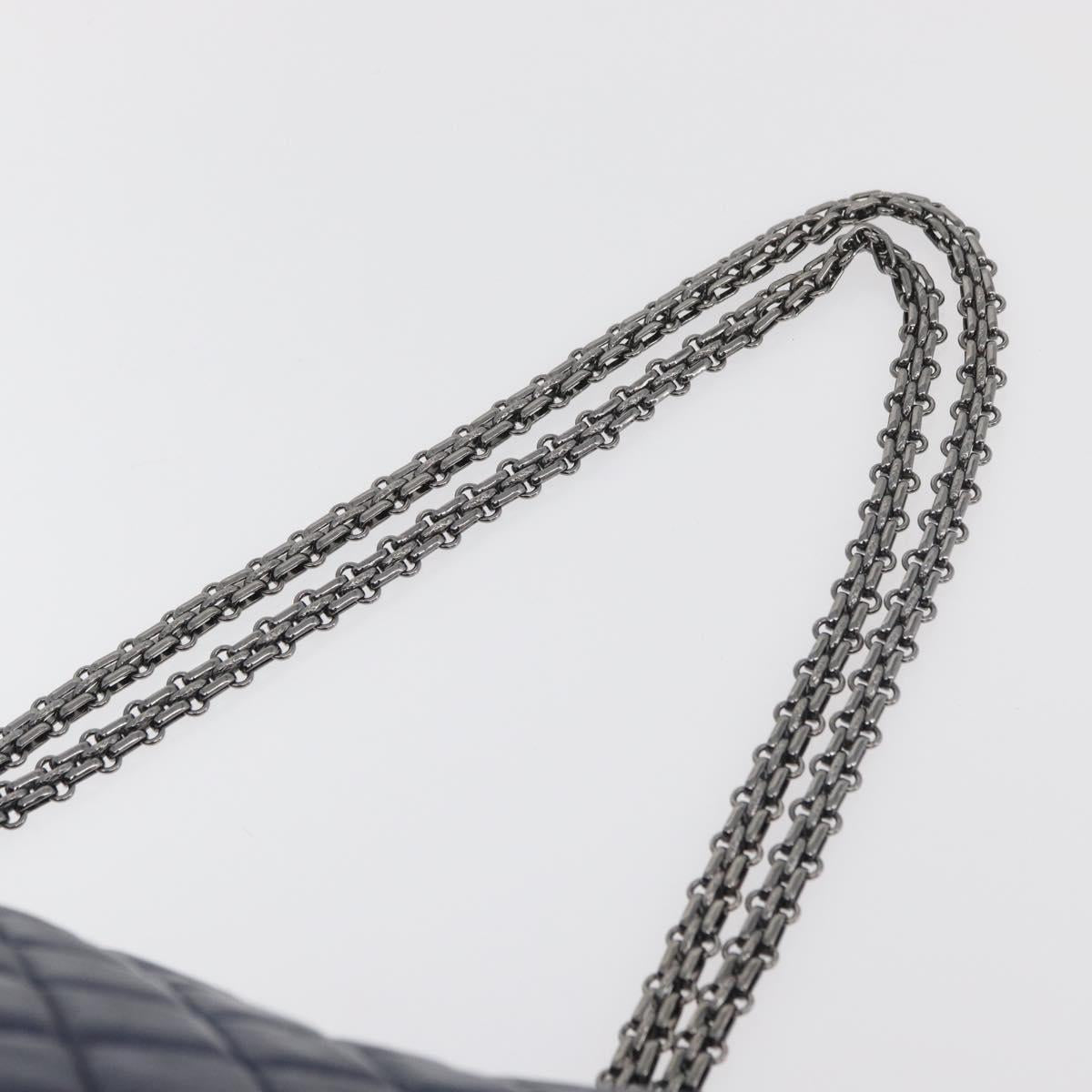 CHANEL Matelasse Chain Bag Blu Originale | Borsa a Catena Argento