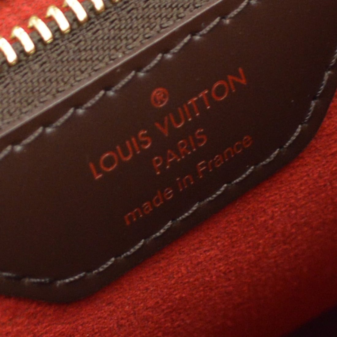 Louis Vuitton Bergamo MM in Tela Damier Ebène Marrone Vintage