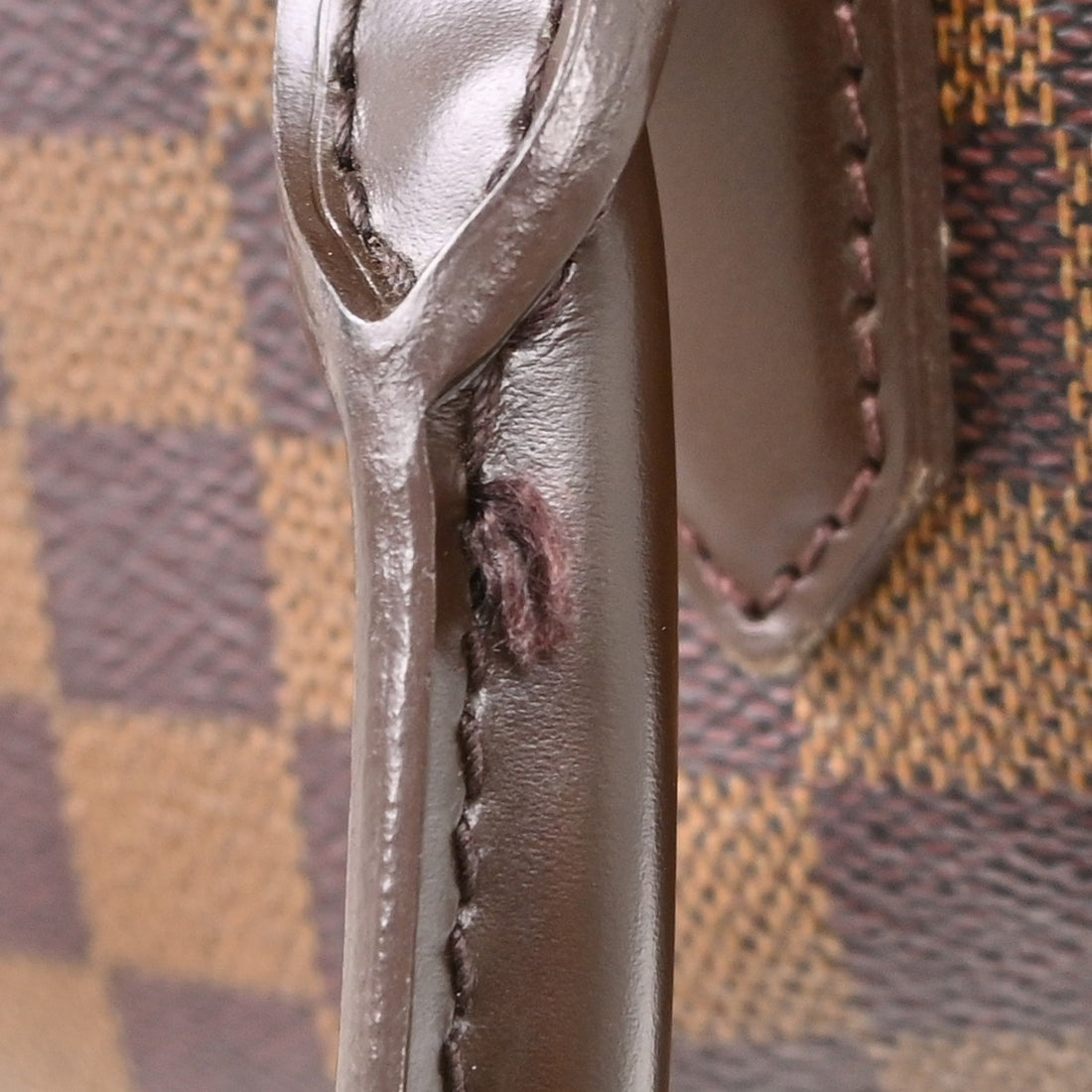 Louis Vuitton Brera in Tela Damier Ebène Marrone Vintage