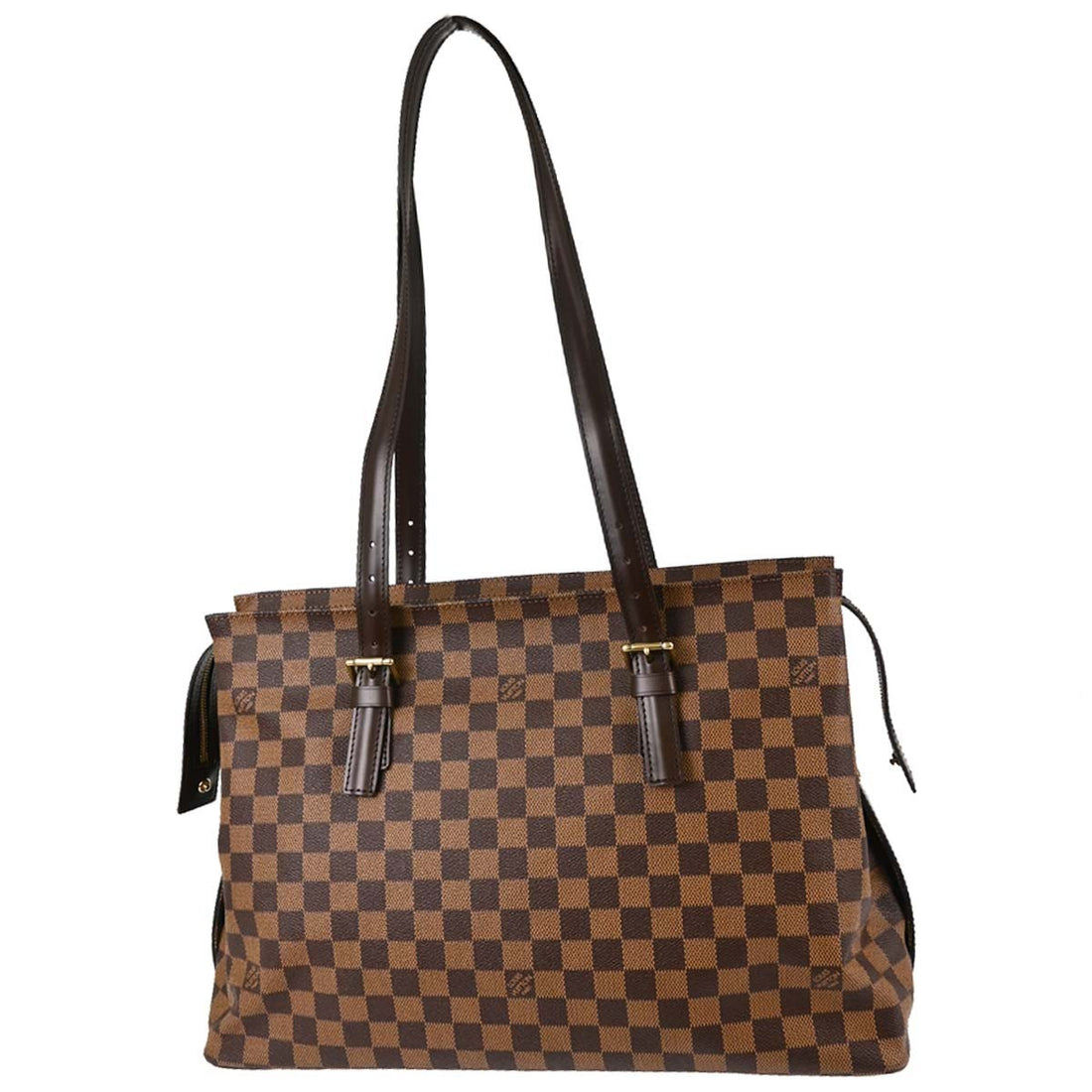 Louis Vuitton Chelsea in Tela Damier Ebène Marrone Vintage