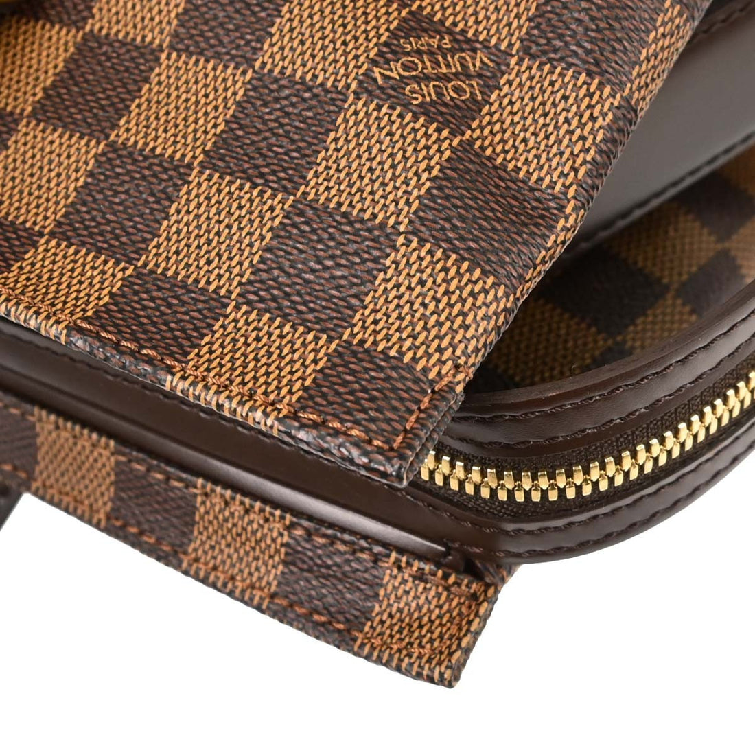 Louis Vuitton Chelsea in Tela Damier Ebène Marrone Vintage
