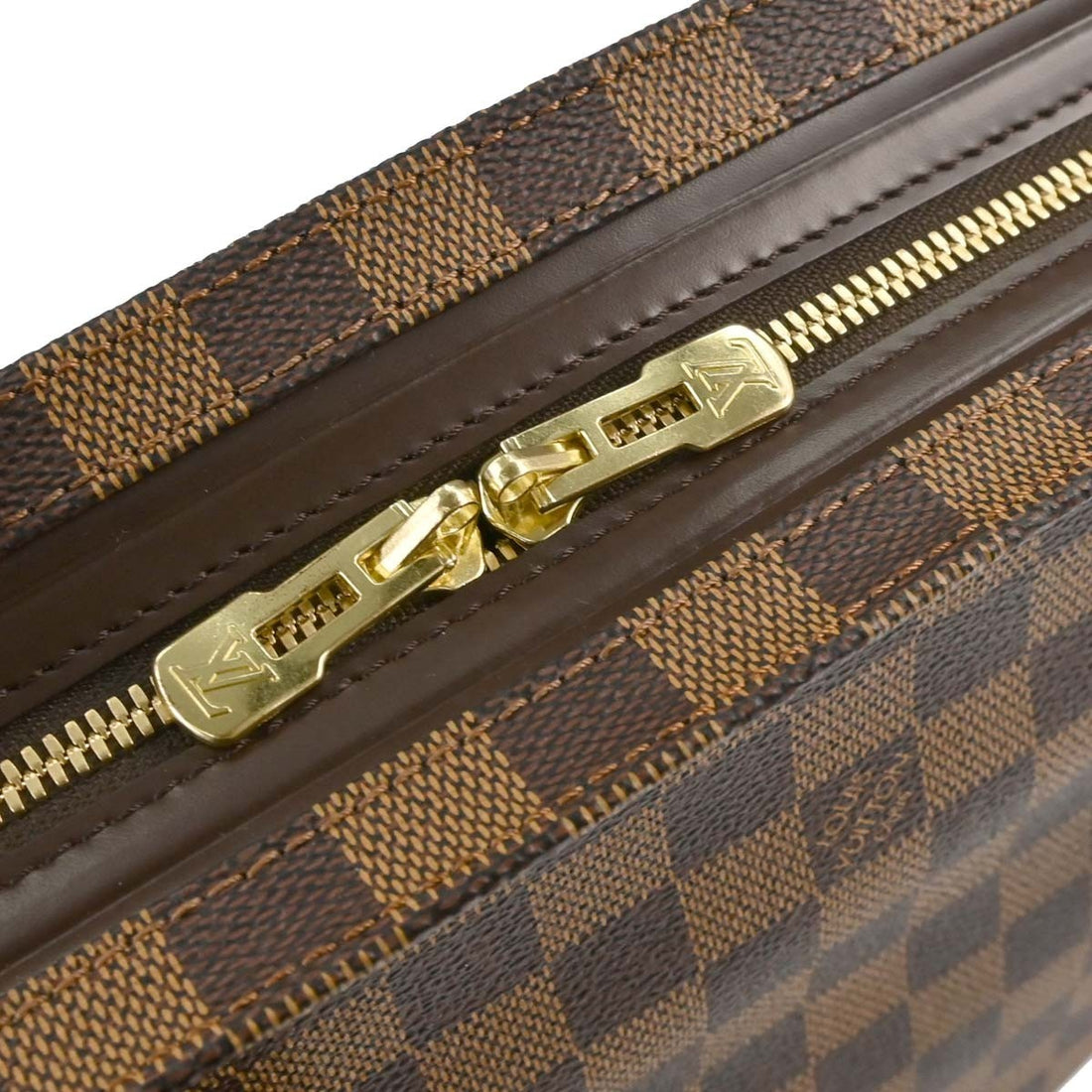 Louis Vuitton Chelsea in Tela Damier Ebène Marrone Vintage