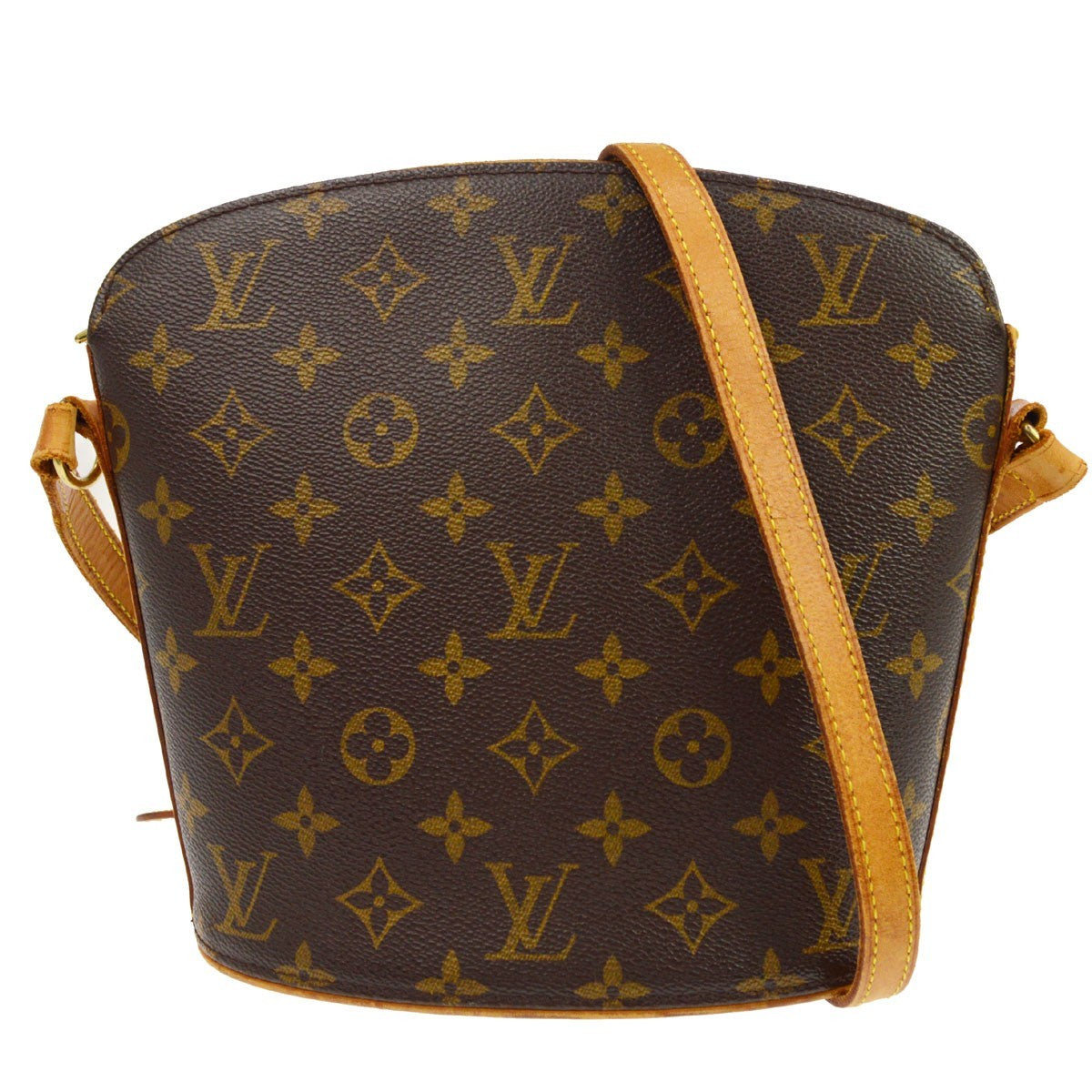 Louis Vuitton Drouot in Tela Monogram Marrone Vintage