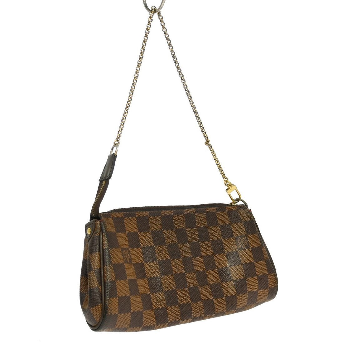 Louis Vuitton Eva 2way con Catena in Tela Damier Ebene Vintage