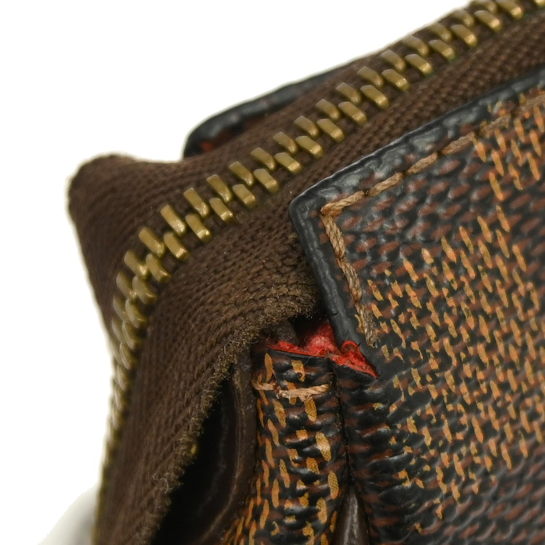Louis Vuitton Eva 2way con Catena in Tela Damier Ebene Vintage
