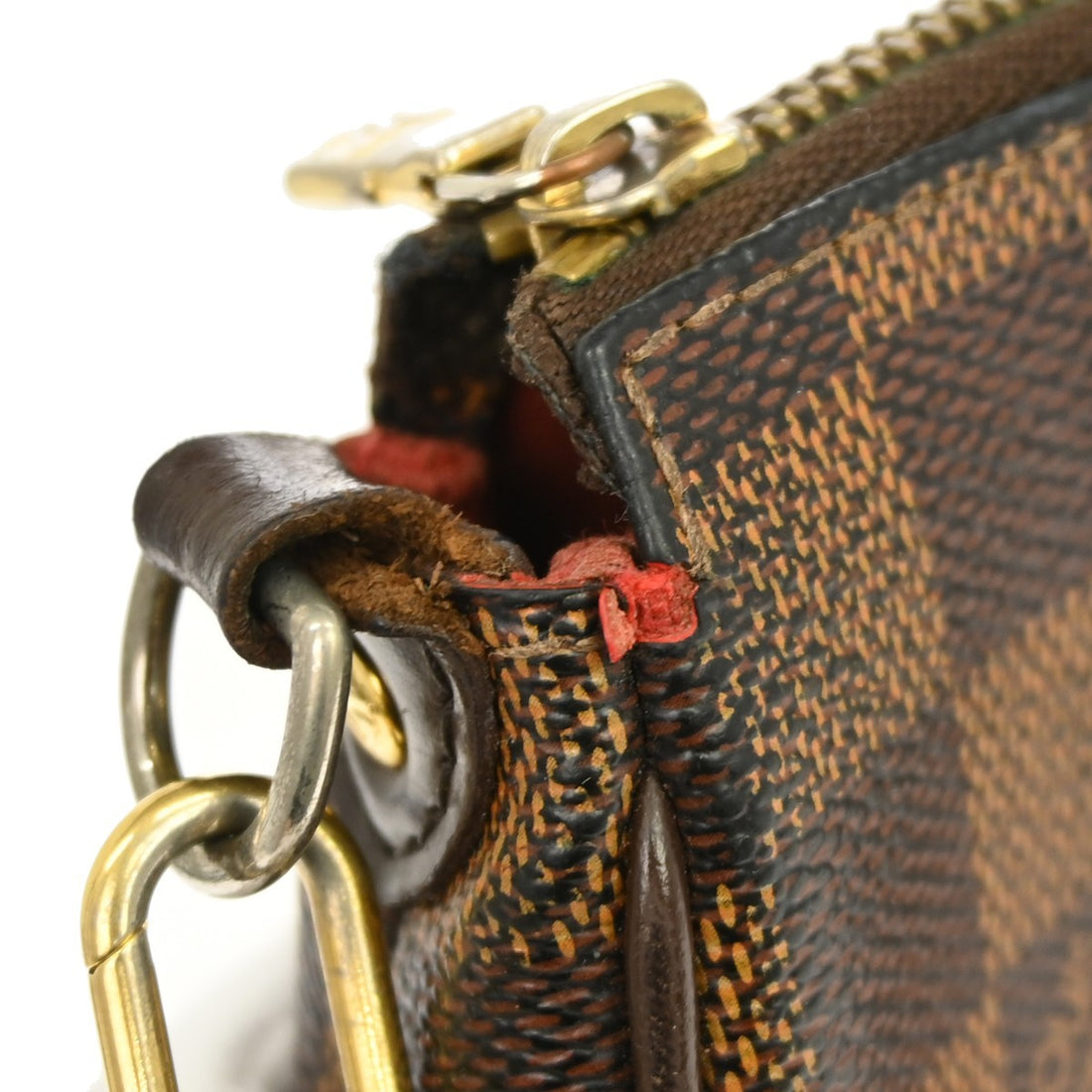 Louis Vuitton Eva 2way con Catena in Tela Damier Ebene Vintage
