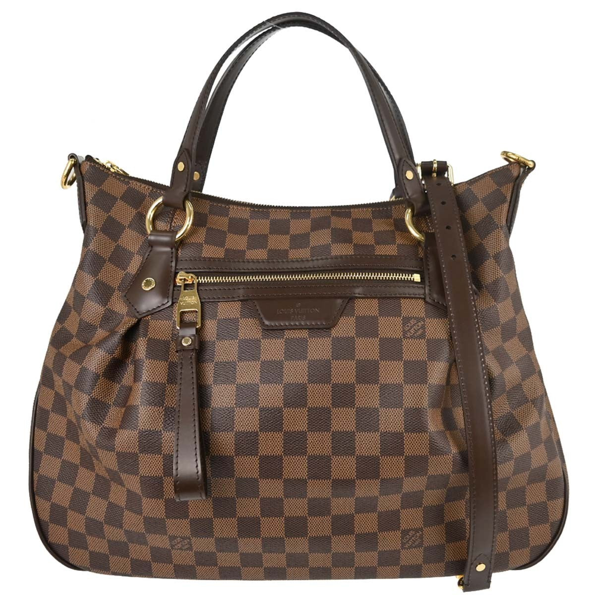 Louis Vuitton Evora MM in Tela Damier Ebène Marrone Vintage