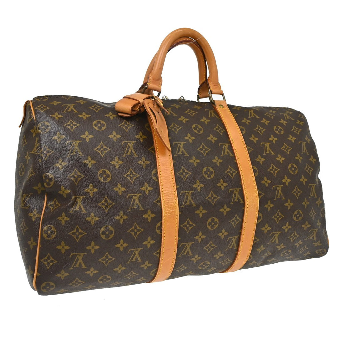 Louis Vuitton Keepall 50 in Tela Monogram Marrone Vintage