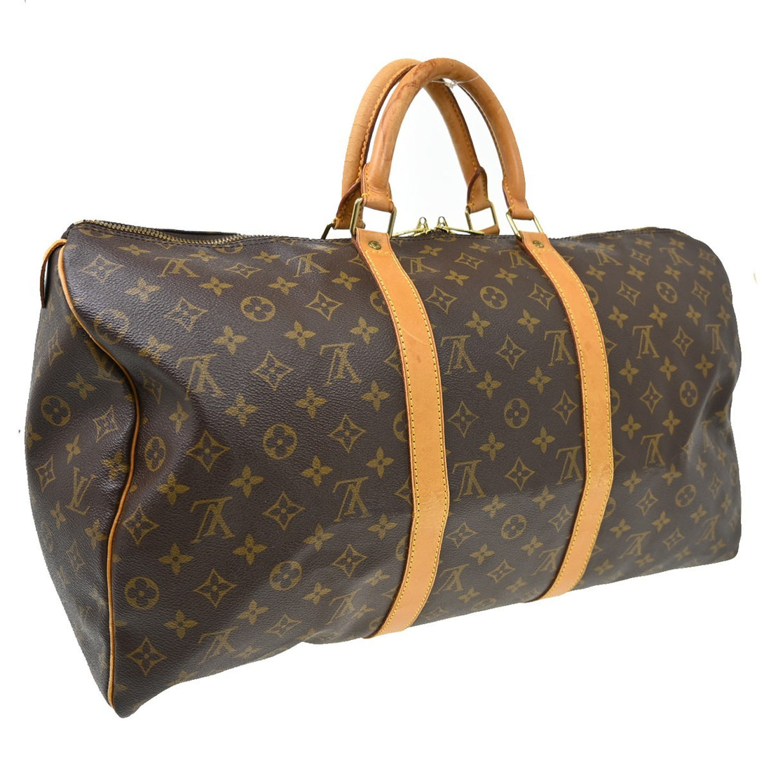 Louis Vuitton Keepall 50 in Tela Monogram Marrone Vintage