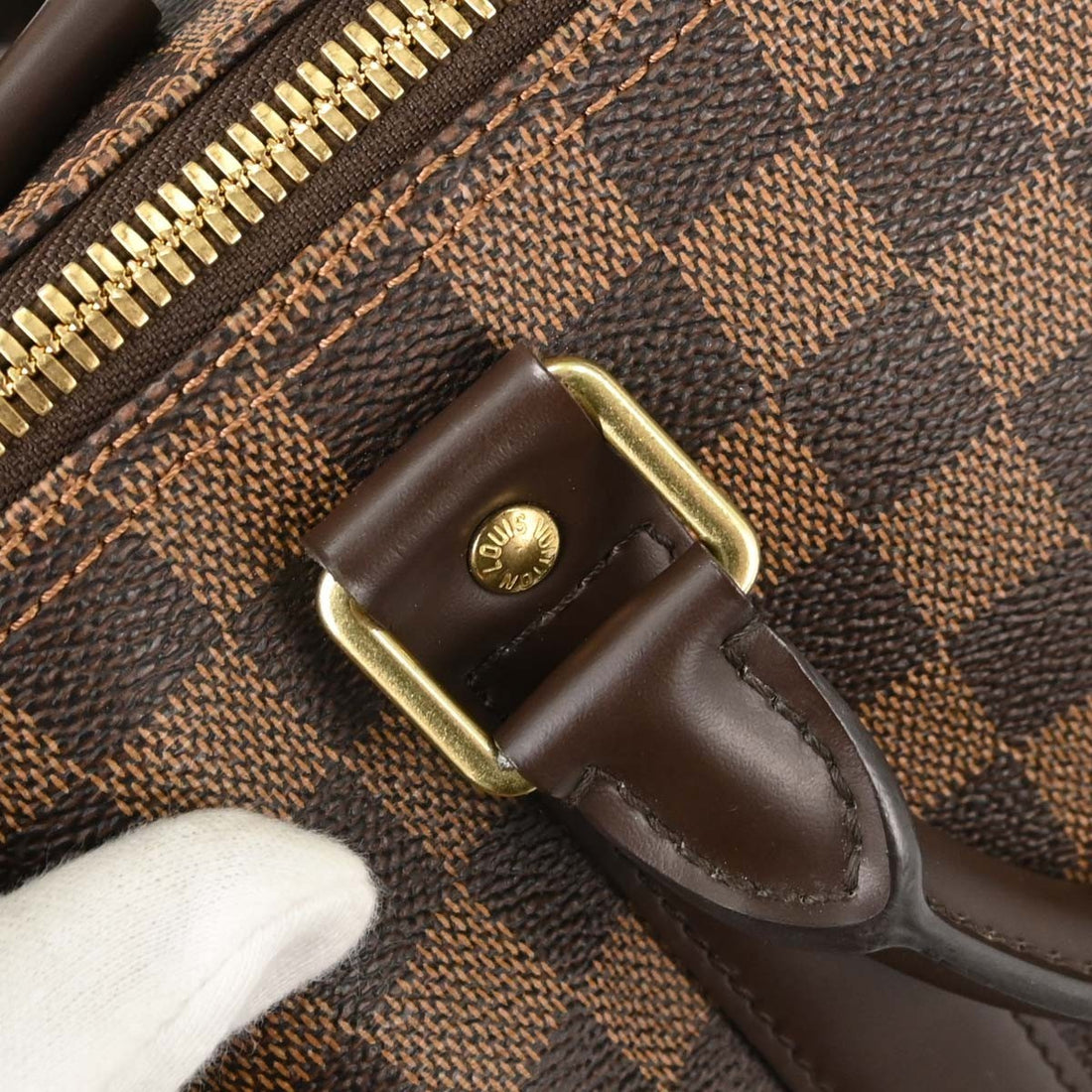Louis Vuitton Keepall 50 in Tela Damier Ebène Marrone Vintage
