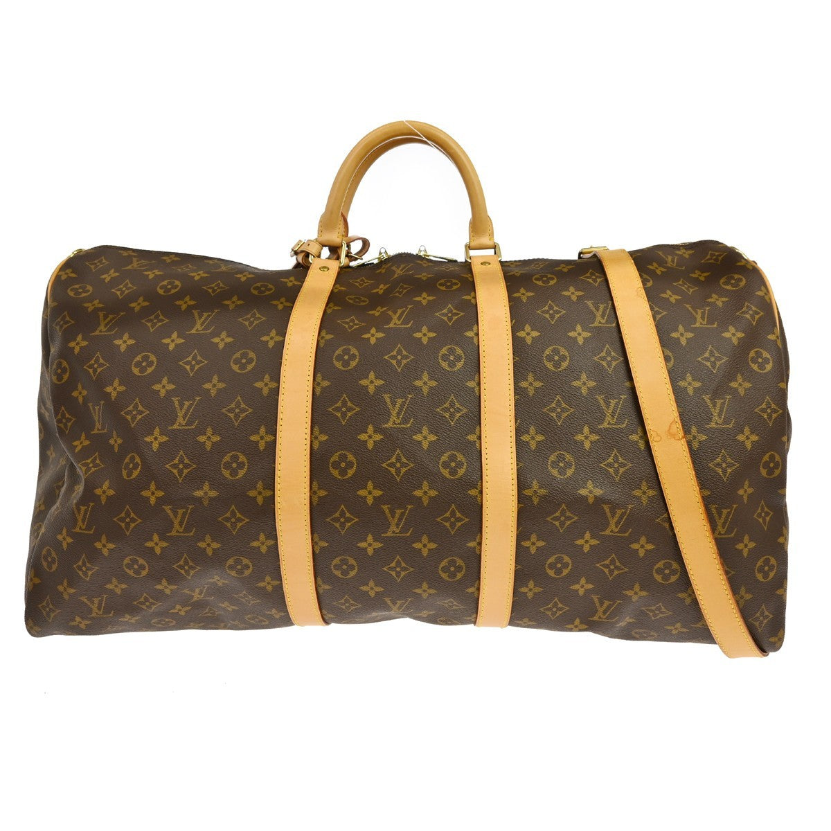 Louis Vuitton Keepall Bandoulière 60 in Tela Monogram Marrone Vintage